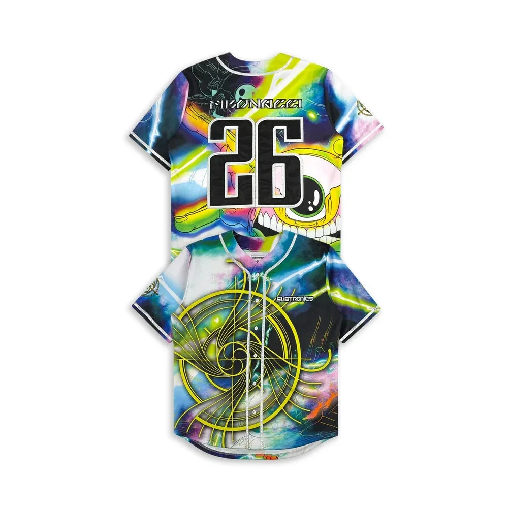 SUBTRONICS - FIBONACCI X AARON BROOKS BASEBALL JERSEY Size Medium M